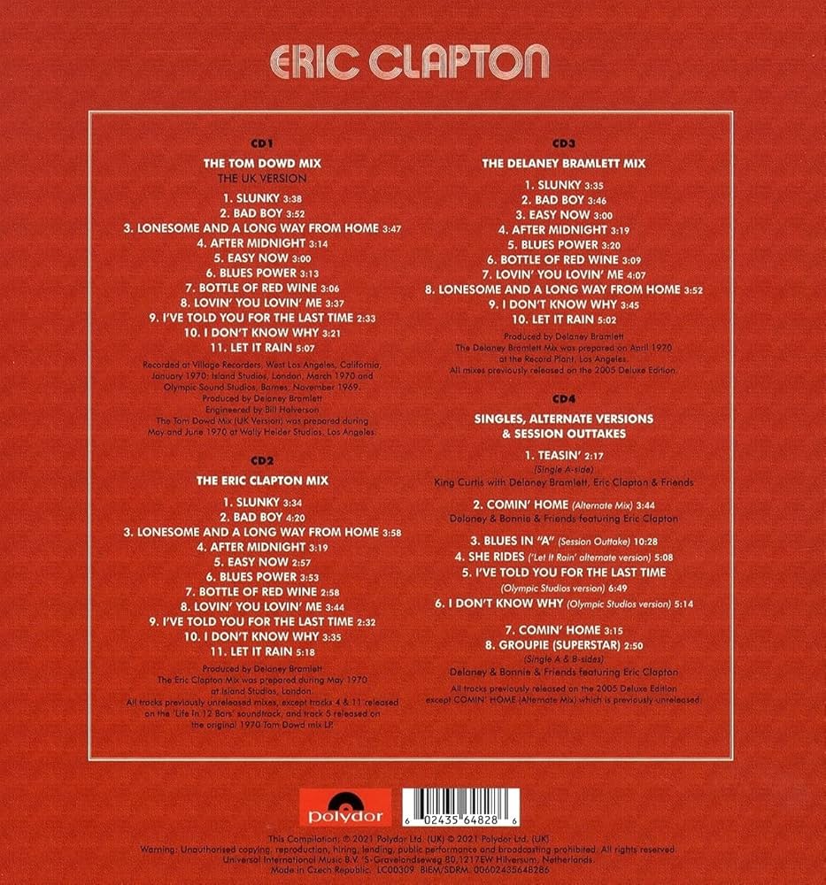 Eric Clapton - Eric Clapton[4 CD Box Set] - Amazon.com Music